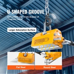 Permanent Magnetic Lifter Lifting Magnet 2200 lb/1000 kg Neodymium Hoist