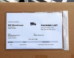 Packing List Mailing Envelopes