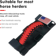 Roll Bar Grab Handles – Durable Paracord with Metal Buckle, Compatible with Jeep