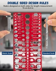 Thread Checker Gauge 57pc Bolt Nut Identifier Metric SAE Drill Size Tool Gauge