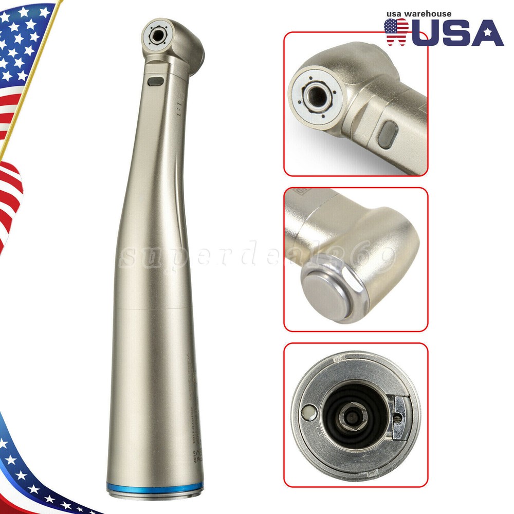 Dental 1:1/1:5 LED Contra Angle Handpiece Inner Spray fit NSK E-type Motor OR
