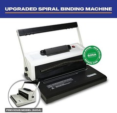 S25A Coil Punch & Binding Machine Free Crimper & 8mm Plastic COILS Box of 100pcs