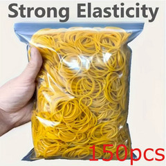 150pcs Rubber Strong Elastic 38mm Diameter Multi-Purpose Natural Rubber Bands