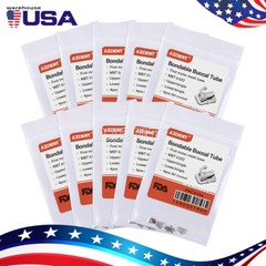 AZDENT Dental Orthodontic Bondable Buccal Tubes MBT Roth 022 1st Molar Non-Conv