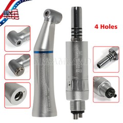Dental Slow Low Speed Handpiece Push Contra Angle NSK Style Air Motor 4Holes