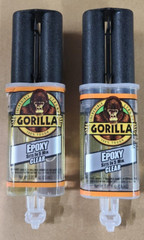 (2) Gorilla Epoxy Glue Liquid 0.85 oz/ Syringe – Clear