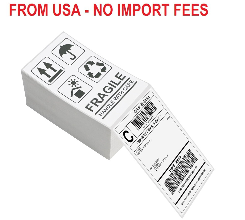 L LIKED 3″ x 5″ Direct Thermal Labels, 500 Fanfold Thermal Printer Shipping Labe