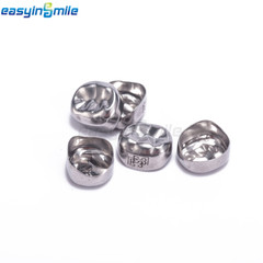 Dental Kids Crown Stainless Steel Crown Primary Molar Pediatric EASYINSMILE 5Pcs
