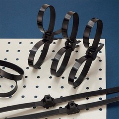 20PCS zipper tie disposable double police lock cuff elastic nylon bundle