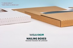 Wisaiboxl 7-inch 45 RPM Record Mailers (NOT for 12-inch LPs), 25 Pack, Brown