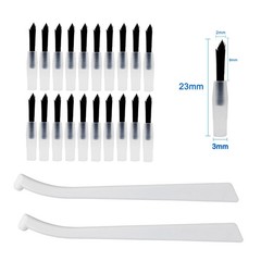 100Pcs Dental Disposable Composite Replaceable Brush Tips with 2 Pcs Handles