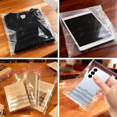 100-1000x Suffocation Warning Clear Poly Bags Self Adhesive for Shirt Clothes
