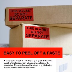 500/Roll 1″x2″ Warning Labels This is a Set Do Not Separate Stickers for Bundle