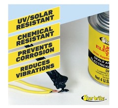 STAR BRITE Liquid Electrical Tape with Applicator Brush Cap Black4 OZ.