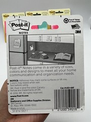 Post-It Notes 1 3/8 in X 1 7/8 in 6 Packages of 4 Pads 50 Sheets Per Pad