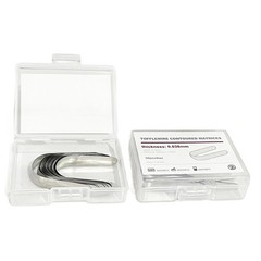 30pcs Dental Tofflemire Contoured Matrices Bands Stainless Premolar Matrix Bands