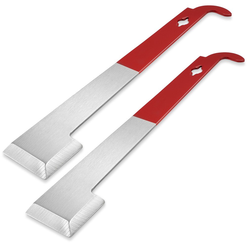 2pk Stainless Steel J Hook Bee Hive Tool, Beekeeping Honey Scraper, Frame Lifter