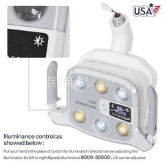 Dental 6LED Shadowless Oral Lamp Light Induction Sensor For Dental Chair 8W/9W