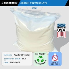 Sandbaggy Sodium Polyacrylate Crystals – Safe & Non Toxic – Made in the USA
