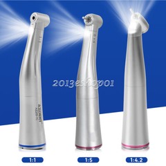 Dental 1:1 1:5 1:4.2 LED Fiber Optic Contra Angle Increasing Handpiece