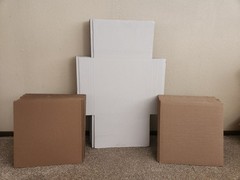 23 LP Record Album Mailers Book Box Variable Depth & 44 Mailer Insert Pads