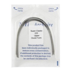 100PCS Dental Orthodontic Arch Wire Niti Super Elastic Round Rectangular Ovoid