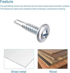 Modified Truss Head #12 x 3/4 Self-Drilling K-Lath Tek Screws 3pt (4000)