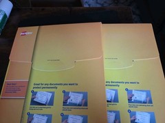 (2) Avery Clear Self Adhesive Quick Laminating Sheets 9″ x 12″ # 73601 = 100 ct.