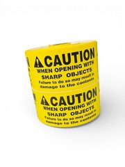 Shipping Labels- 2×4 Caution Sharp Objects 500 labels per roll, 1-12 Rolls