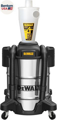 DEWALT Dust Separator with 10 Gallon Stainless Steel Tank, 99.5% Efficiency Cycl