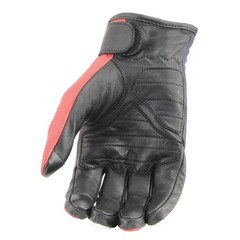 MG7527 Men’s ‘Stars and Stripes’ Leather Gloves with Touch Fingers (3X-Large)