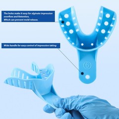 Dental Impression Trays Perforated Plastic Disposable (CHOOSE SIZE) 12 Trays/Bag