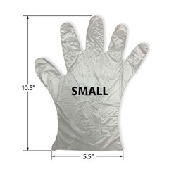 Poly Gloves – Small – Single Use – 10,000 Gloves/Case – Food Grade Safe