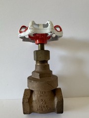 RED-WHITE VALVE CLASS 125S 3/4″ 200 WOG Japan New Old Stock Brass