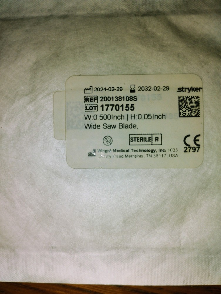 Stryker Wide Saw Blade W:0.500inch H:0.05inch