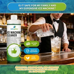 Odorless Ice Maker Cleaner and Descaler – 16 Fl Oz – Compatible with All Brands