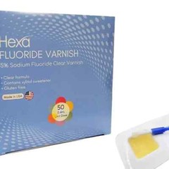 Hexa 5% Sodium Fluoride Clear Varnish W/ Xylitol – 0.4mL Unidose