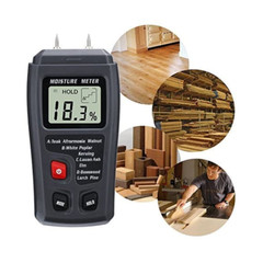 LCD Wood Moisture Tester Meter Detector Firewood Paper Cardboard