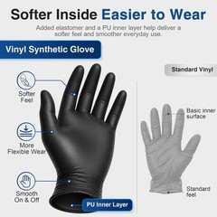 Affordable Medical Exam Gloves, Black, Latex-Free, 1000 Ct