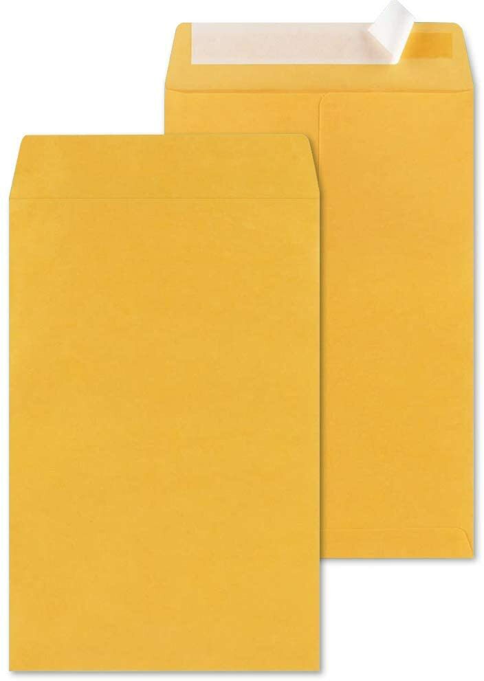 1000-6×9 Brown Kraft Self Seal Catalog Envelopes with Peel Mailing28lb