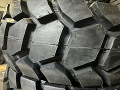(4) 12-16.5 ROAD CREW SKS-3 14 PLY Skid Steer Loader Tire with Orange Color Rims