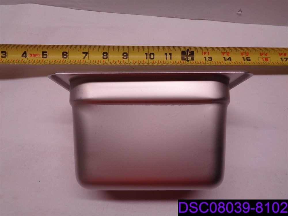Qty = 4: Choice Stainless Steel Steam Table Pans Ninth Size 4″ Deep P/N 4070949