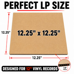 12.25×12.25 LP Record Mailer Pads Corrugated Cardboard Inserts 32 ECT