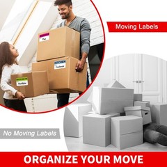 3”x2” Moving Labels for Boxes Color 3″x2″, Stickers Sheets