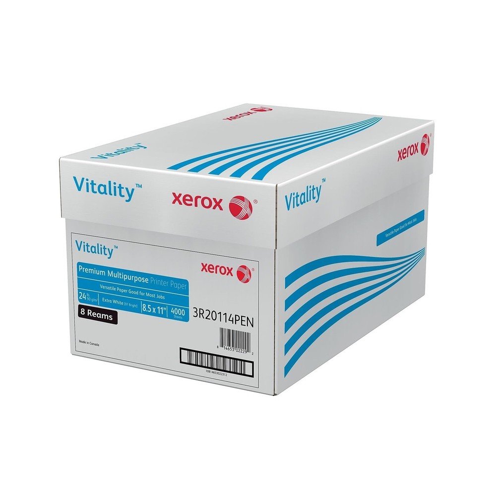 Xerox Vitality 8.5-inch x 11-inch Premium Multipurpose Paper, 24 lbs., 97 Bri…