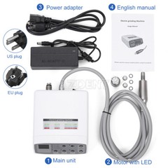 Dental LED Brushless Electric Micro Motor E-Type /1:1 LED Contra Angle Handpiece