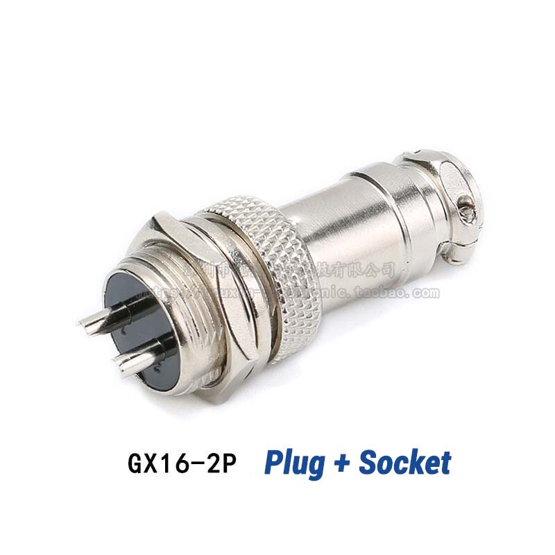 Aviation Plug 2,3,4,5,6-8 Pin 16mm GX16 Metal Male Female Panel Cable Connector