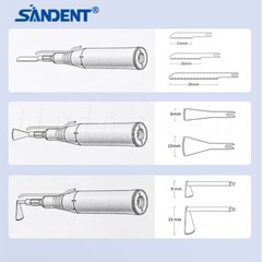 SANDENT Dental Brushless Electric LED Micro Motor /Micro Saw Surgical Handpiece