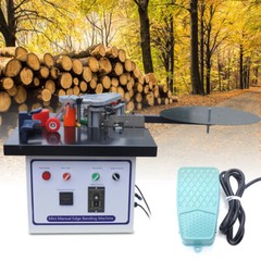 110V 1200W Portable Edge Bander Machine Double Side Gluing Wood Banding Machine