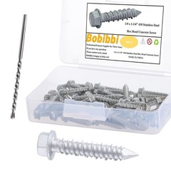 1/4 x 1-3/4″ 410 Stainless Steel Hex Head Tapcon Concrete Screw Anchor Anchoring